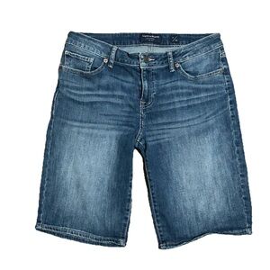 Lucky Brand The Bermuda Jean Shorts Women’s 6/26 Medium Wash Denim Classic Denim